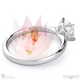 cushion blushing bride natural diamond engagement ring white gold with 18k white gold metal and cushion shape diamond