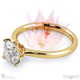 cushion blushing bride natural diamond engagement ring yellow gold with 18k yellow gold metal and cushion shape diamond