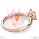 cushion blushing bride natural diamond engagement ring rose gold with 9k rose gold metal and cushion shape diamond