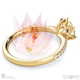 Cushion Blushing Bride Pave Natural Diamond Engagement Ring White Gold