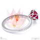 blushing bride fynbos spinel high set engagement ring platinum with platinum metal and round shape diamond
