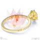 blushing bride fynbos yellow lab grown diamond high set engagement ring yellow gold with 18k yellow gold metal and round shape diamond