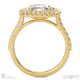 cushion cut natural diamond double halo engagement ring yellow gold with 9k yellow gold metal and cushion shape diamond