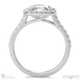 twist cushion halo natural diamond engagement ring white gold side natural diamonds with 18k white gold metal and cushion shape diamond