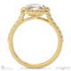 cushion halo natural diamond engagement ring yellow gold twist claws with 9k yellow gold metal and cushion shape diamond