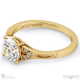 Antique Solitaire Lab Grown Diamond Engagment Ring White Gold
