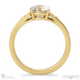 Antique Solitaire Lab Grown Diamond Engagment Ring White Gold