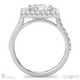 princess cut natural diamond double halo engagement ring white gold with 9k white gold metal and princess shape diamond