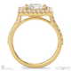princess cut natural diamond double halo engagement ring yellow gold with 9k yellow gold metal and princess shape diamond