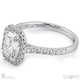 emerald cut natural diamond halo engagement ring platinum with platinum metal and emerald shape diamond