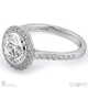 tube setting natural diamond engagement ring white gold with 9k white gold metal and round shape diamond