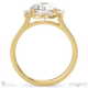 round cut lab grown diamond halo 8 small marquise diamonds with 18k yellow gold metal and round shape diamond