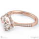 halo natural diamond engagement ring rose gold with 8 marquise small natural diamonds with 9k rose gold metal and round shape diamond