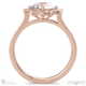halo natural diamond engagement ring rose gold with 8 marquise small natural diamonds with 9k rose gold metal and round shape diamond