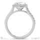 heart halo natural diamond engagement ring white gold with 9k white gold metal and heart shape diamond