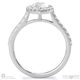 marquise halo natural diamond engagement ring white gold with 9k white gold metal and marquise shape diamond