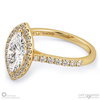 Marquise Halo Natural Diamond Engagement Ring White Gold