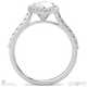 Emerald Cut Lab Grown Diamond Halo Engagement Ring White Gold