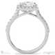unique halo twist claws natural diamond engagement ring white golds with 9k white gold metal and princess shape diamond
