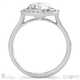 pavé tube round halo designer lab grown diamond engagement ring white gold with 9k white gold metal and round shape diamond