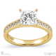 princess cut natural diamond 4-claw setting channel princess natural diamonds with 9k yellow gold metal and princess shape diamond