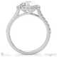 twist round halo natural diamond engagement ring platinum side natural diamonds with platinum metal and round shape diamond