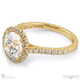 twist round halo natural diamond engagement ring yellow gold side natural diamonds with 18k yellow gold metal and round shape diamond
