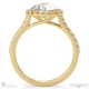 twist round halo natural diamond engagement ring yellow gold side natural diamonds with 18k yellow gold metal and round shape diamond