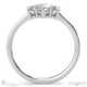 snowflake designed halo natural diamond engagement ring white gold with 9k white gold metal and round shape diamond
