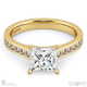 princess cut natural diamond 4-claw setting channel princess natural diamonds with 9k yellow gold metal and princess shape diamond