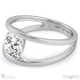 split band natural diamond engagement ring platinum with platinum metal and round shape diamond