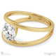 split band natural diamond engagement ring yellow gold with 18k yellow gold metal and round shape diamond