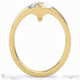 split band natural diamond engagement ring yellow gold with 18k yellow gold metal and round shape diamond