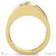 split band natural diamond engagement ring yellow gold with 9k yellow gold metal and round shape diamond