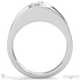 round solitaire split band lab grown diamond engagement ring platinum with platinum metal and round shape diamond