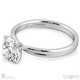 twisted cross four claw natural diamond engagement ring platinum split setting with platinum metal and round shape diamond
