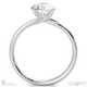 twisted cross four claw natural diamond engagement ring platinum split setting with platinum metal and round shape diamond