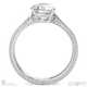 detailed engraved natural diamond engagement ring platinum with platinum metal and round shape diamond