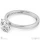 4 Claw Natural Diamond Engagement Ring White Gold