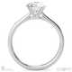 4 Claw Natural Diamond Engagement Ring White Gold