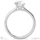 4 claw lab grown diamond engagement ring platinum with platinum metal and round shape diamond