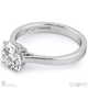 4 claw solitaire natural diamond engagement ring platinum with platinum metal and round shape diamond