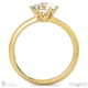 6 claw lab grown diamond engagement ring yellow gold with 9k yellow gold metal and round shape diamond
