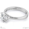 Unique 6 Claw Flawless Natural Diamond Engagement Ring White Gold