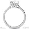 Unique 6 Claw Flawless Natural Diamond Engagement Ring White Gold