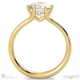 six claw solitaire natural diamond engagement ring yellow gold with 9k yellow gold metal and round shape diamond