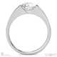 solitaire tension natural diamond engagement ring platinum with platinum metal and round shape diamond