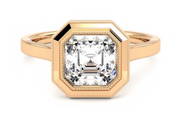 Milgrain Asscher Cut