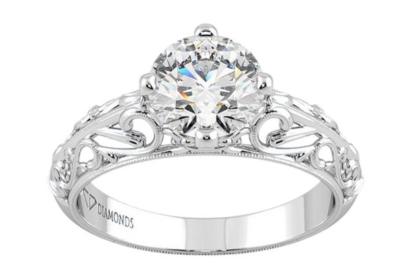 Platinum Antique Filigree