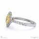 yellow natural diamond oval halo engagement ring white gold with 18k white gold metal and oval shape diamond